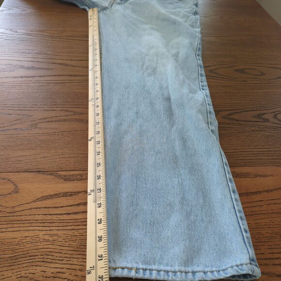 Levis 550 Relaxed Fit Light Wash Denim Jeans 40x32 Mens Vintage 1990s - Picture 11 of 15